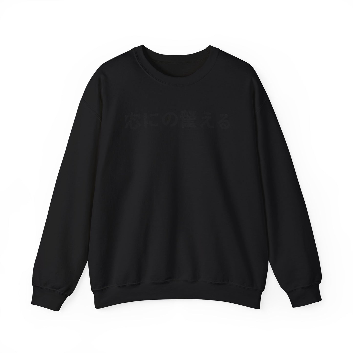 Minimal Japanese Text Crewneck Sweatshirt | Vintage Circus Camp Aesthetic